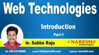 Introduction to Web Technologies  Part 1  Web Technologies Tutorial [upl. by Nnairol470]