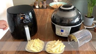 Heißluftfritteuse Airfryer Test  Philips vs Klarstein [upl. by Eanehs]