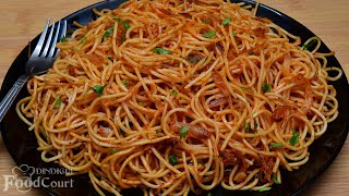 Spicy amp Tasty Noodles without Sauce and Vegetables Noodles Recipe [upl. by Nezah]