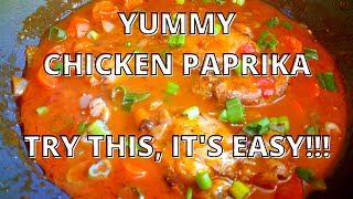 EASY CHICKEN PAPRIKA RECIPE youtube [upl. by Alocin]