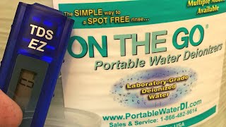 ON THE GO Portable Water Deionizer For Auto Detailing [upl. by Ornie349]