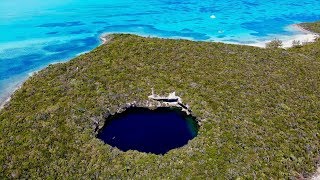 The Coolest Blue Hole IN THE WORLD Hoffmanns Cay Bahamas [upl. by Gnek]