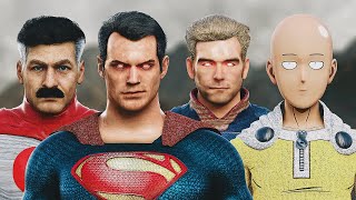 SUPERMAN vs SAITAMA vs HOMELANDER vs OMNIMAN  EPIC BATTLE [upl. by Nnylyt]