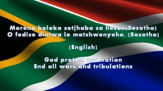 South African Nation Anthem Lyrics  English Translation [upl. by Hinkle]