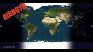 24 Hours Of World Air Traffic [upl. by Nivlak590]