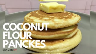 KETO LOW CARB COCONUT FLOUR PANCAKES [upl. by Isabel]