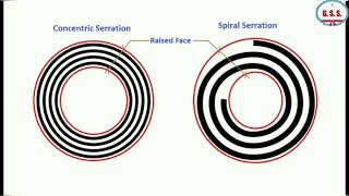 Piping Engineering  Flange face serration  type amp details [upl. by Anauqat117]