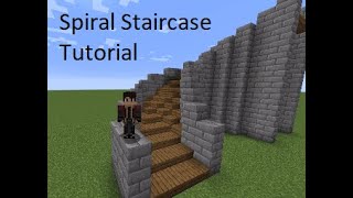 Easy Minecraft Builds CurvedSpiral Staircase Tutorial 4 Wide [upl. by Alcus]