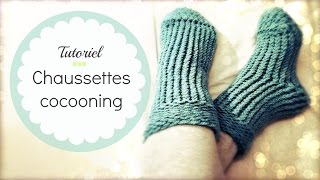 TRICOTER DES CHAUSSETTES FACILES [upl. by Gibson775]