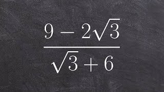 Rationalize the denominator to simplify a radical expression [upl. by Bayless534]