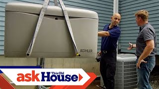 How to Install an Automatic Standby Generator  Ask This Old House [upl. by Eitten]