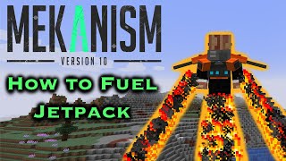 Mekanism Jetpack  How to Fuel  Minecraft Mekanism Mod Tutorial [upl. by Hsetih]