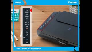 Canon PIXMA Ink Efficient E470 How to connect printer to WiFi network [upl. by Asilem]