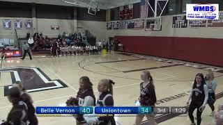 WPIAL High School Boys Basketball Belle Vernon at Uniontown 1524 [upl. by Rother]