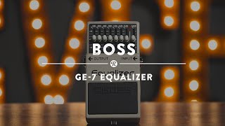 Boss GE7 Graphic Equalizer  Reverb Demo Video [upl. by Aramoiz]