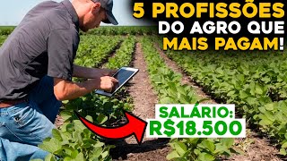 AS 5 PROFISSÕES DO AGRO COM MELHORES SALÁRIOS PARA INICIAR [upl. by Salokkin]