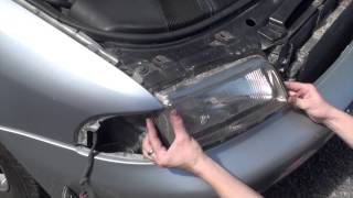 How to ChangeRemove headlights on a Audi A4 b5 [upl. by Orrocos956]