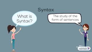 Morphology and Syntax [upl. by Modla]