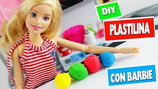 DIY Plastilina Casera para Niños  Haz Manualidades con Barbie [upl. by Santoro]