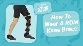 How To Wear A ROM Knee Brace Instructional [upl. by Abebi]