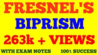 FRESNEL BIPRISM  INTERFERENCE  WAVE amp OPTICS  WITH EXAM NOTES [upl. by Etolas]