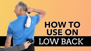 How to Use a Massage Gun For Low Back Pain Relief [upl. by Aniratac]