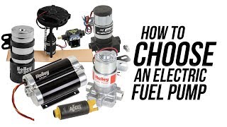 How to choose an Electric Fuel Pump [upl. by Cull]