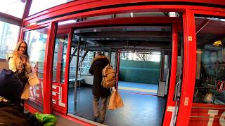 ⁴ᴷ⁶⁰ Roosevelt Island Tram POV from 2nd Avenue Manhattan [upl. by Erikson375]