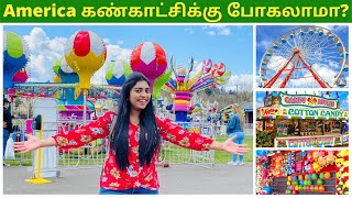 அமெரிக்காவில் பிரம்மாண்டமான கண்காட்சி  Washington Spring State Fair 2021  Seattle  USA Tamil VLOG [upl. by Thacker]