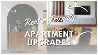 RENTER FRIENDLY APARTMENT UPGRADES  Removable and Landlord Friendly [upl. by Glenna155]