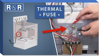 Oven Thermal Fuse  Testing amp Replacement  Repair amp Replace [upl. by Cissie]