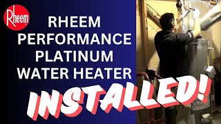 Rheem Performance Platinum Water Heater  Installed [upl. by Quick535]