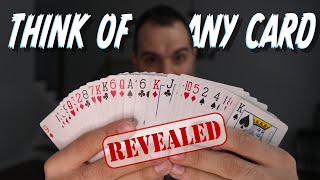 The Most FAMOUS MindReading Card Trick Revealed Mentalism Tutorial [upl. by Gibe]