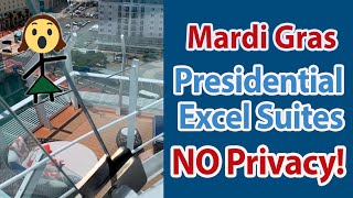 Watch Before Booking a Presidential Excel Suite on Carnival Mardi Gras Celebration Jubilee [upl. by Aicital]