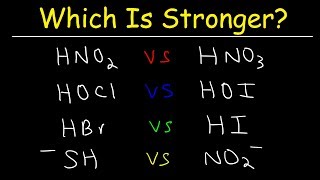 Acid Base Strength  Which Is Stronger [upl. by Coster]