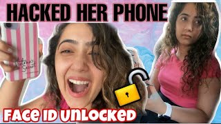 I PRANKED MY TWIN HACKED HER PHONE 😂  Chinki Minki [upl. by Jenkins448]