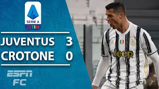 Cristiano Ronaldo amp Weston McKennie ON FIRE Juventus stars shine vs Crotone  ESPN FC Highlights [upl. by Allemap]