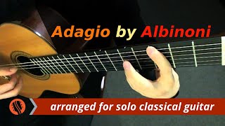 Albinoni  Adagio in G Minor Guitar Transcription in D minor [upl. by Bradwell]