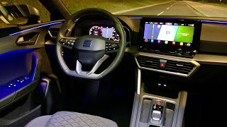 New SEAT LEON 2021 Crazy AMBIENT LIGHTS demonstration FR interior [upl. by Serge]