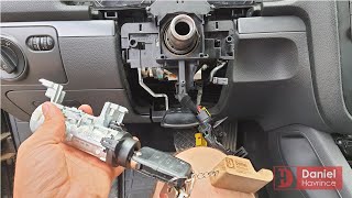 How I replaced stuck ignition on VW Golf 5  broken ignition lock remove [upl. by Ecile]