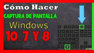 Como Tomar Captura de Pantalla en Computadora ✅ Windows 10 Windows 7 y 8 [upl. by Palm603]