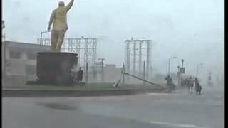 Trees uprooted as cyclone Hudhud makes landfall in Vizag AP [upl. by Lynne490]