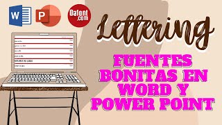 Como hacer Lettering en Word y en Power Point  Yalithza [upl. by Lirrehs527]