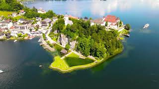 Traunsee Attersee Mondsee  Above Austria [upl. by Assirrac]