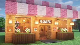 How to build a flower shop in Minecraft [upl. by Ulrikaumeko]