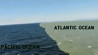 Atlantic And Pacific Ocean Meeting Point  Pacific Meets Atlantic Ocean [upl. by Langer345]