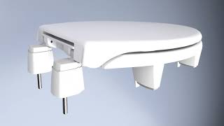 Installation Bemis Independence Elevated Toilet Seat [upl. by Ilysa]