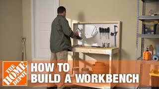 How To Build a Workbench  The Home Depot [upl. by Eltsyek574]