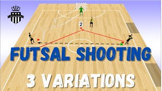 Futsal Shooting Drill 1  3 Variations [upl. by Niwled]