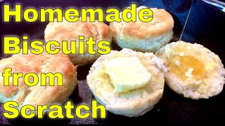 Old Fashioned Homemade Buttermilk Biscuits  3 Ingredient Biscuit Recipe [upl. by Ennovoj]